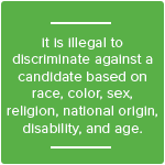 candidate discrimination 