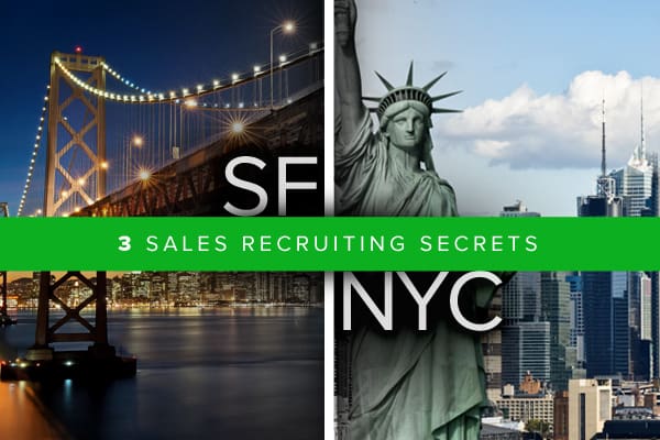 Sales Recruiting in New York City vs San Francisco