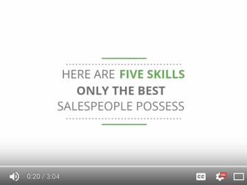 5 Skills the Best Salespeople Possess