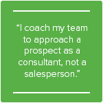 Consultative selling approach for salespeople and sales leaders
